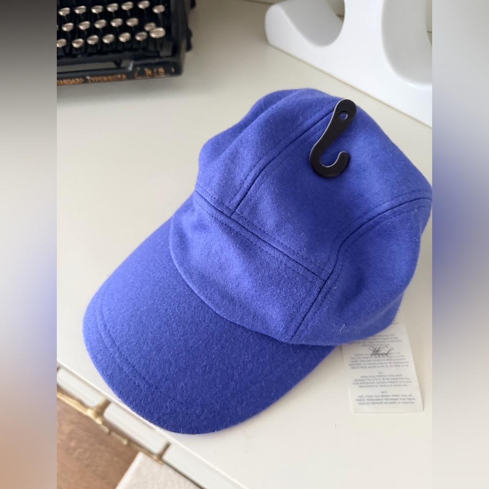 MANGO Essentials Wool-Blend Cap Blue BRAND NEW One Size Adjustable Women’s